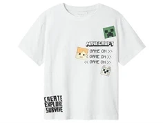 Name It bright white Minecraft t-shirt